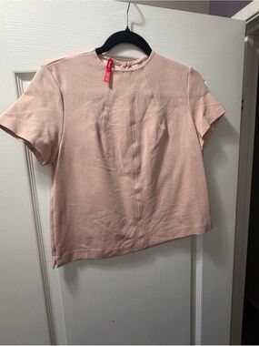 Spanx Blush Pink Short Sleeve Top